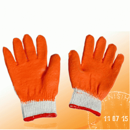 Găng sợi phủ sơn cam